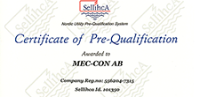 Certifikate of pre-qualific